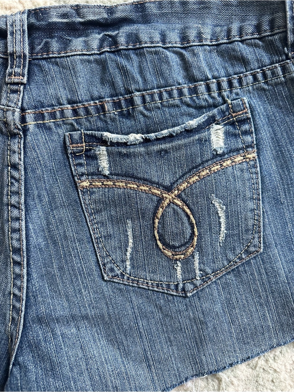 Y2K Studded Distressed Shorts - Picture 5 of 6